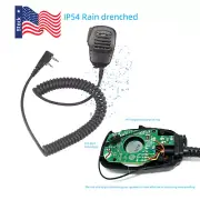 NEW Waterproof Shoulder Speaker Mic For KENWOOD Baofeng UV-5R Radio WalkieTalkie