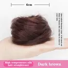 Synthetic Hair Bun Wig Ponytail Hair Extension Scrunchie Elastic Meatball He WH2