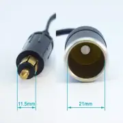 4pcs Cigarette Lighter Hella Merit Male 12V 24V To Female Socket Adapter Lead