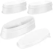 BIUDECO Nail Dip Powder Tray Box Pcs French Tip Model Manicure Tool Kit for Home Diy