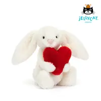 在飛比找誠品線上優惠-Jellycat愛心兔/ 典雅白/ 18cm