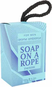 Arome Ambiance Mens Soap On A Rope 180G Energise