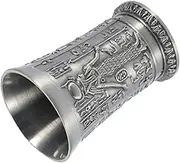 Ciieeo Retro Wine Glass Ornaments Alloy Cup Metal Cups for Whiskey Liquor Tea Cocktails
