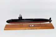 USS Memphis (SSN-691) Submarine Model,Navy,Scale Model,Mahogany,20 inch,LA Class