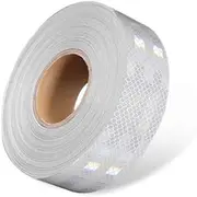Reflective Tape， Reflective Tape 5 cm X 45 Meters High Viscosity Fade Self-Adhesive Tape Works Great for Cars Trucks Trailers(White)