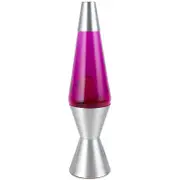Purple-Pink/White Lava Lamp Wax Liquid Retro Night Light Up Home Decor Set 37cm