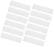 GLEAVI 12 Wall Name Tags 36 White Card Pockets Cubicle Name Plate Reusable Index Card Holders Office Library Supplies