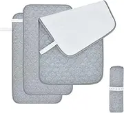 Oaygat 3 Pack Changing Mat Liners Baby Diaper Changing Pad Liners Reusable Diaper Changings Liner Bamboo Cotton Absorbent Cribs Strollers Mat Waterproof Infant Bed Sheet Pad Changings Table Mats