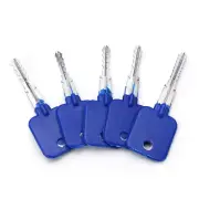 DANIU 5pcs Lock Repairing Tools Locksmith Try-Out Keys Set for Cross Lock