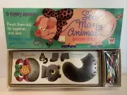 Sew Many Animals Children's Lacing Cards Whitman 1969 New Never Played