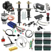 760mm Rear Axle Kit 72V 1500W Differential Motor for Go Kart ATV Golf Cart Buggy