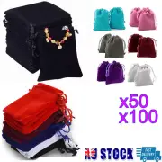 Small Velvet Cloth Drawstring Bags Dice Gift Bag Jewelry Ring Pouch Earring Bulk