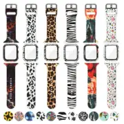 Silicone Watch Band+Full Screen Protector Case For Apple Watch SE 6 5 4 3 2 1