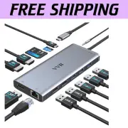 Advanced USB C Docking Station – 4K Resolution & Powered Connectivity