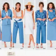 CurvyStitch 4552: Plus Size Skirt, Pants, Dress & Scarf Sewing Pattern for Women