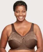 Glamorise Magiclift Original Wire-Free Support Bra - Mocha (Size 14G)