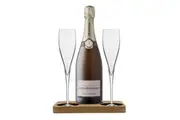 Limited Edition Louis Roederer & Candle Hamper Box includes Presentation Stand and 2 Fine Crystal Champagne Flutes