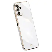 Anti-drop Phone Case For Samsung Galaxy A14 5G,Electroplating Golden Edge TPU Mobile Phone Cover