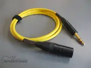 Mogami W2549 Yellow | Gold Neutrik Male XLR to TRS Balanced Interconnect