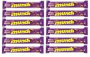 12 PC Nestle Munch Crunchilicious Chocolate Coated Wafer Pack Bars 8.9 gm each