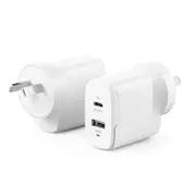 ALOGIC WCG2X32-ANZ - 2x32 Rapid Power 32W GaN Charger USB-C (20W) + USB-A (12W)