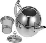 Mobestech Stainless Steel Teapot with Built Strainer for Loose Leaf Tea Induction and Stovetop Compatible Design for Hotels Restaurants and Home Use