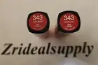 L'OREAL INFALLIBLE LE ROUGE LIPSTICK 343 RED FATALE NEW PACK OF 2