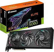 Gigabyte Aorus GeForce RTX 5060 Elite 8G Graphics Card - 8GB GDDR7, 128bit, PCI-E 5.0, 2722 MHz Core Clock, 3 x DisplayPort, 1 x HDMI, GV-N5060AORUS E-8GD