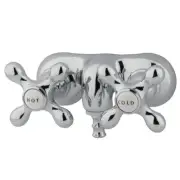 Elements Of Design DT0421AX Double Handle Wall Mounted Clawfoot - Chrome