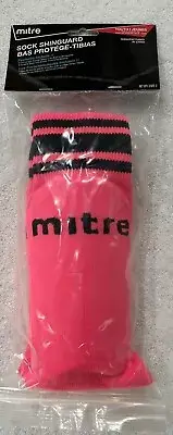 mitre Sock Shinguard YOUTH for players 4’ to 4’8” tall. BRAND NEW Neon Pink