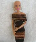 BALD BARBIE AA FASHIONISTAS 150 Hybrid Doll with Made to Move Articulated Body