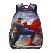 h180 Superman Backpack for School and Work, Lightweight and Waterproof Daypack, Stylish Book Bag for Students and Adults j180