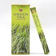 20/120 HEM Incense Sticks Nag Champa Hex Meditation Aroma Floral Home Fragrance, Green Tea, 120 Sticks