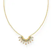 Buy Necklace with sun beams and colourful stones by Thomas Sabo online - THOMAS SABO Australia