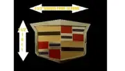 Cadillac 04 05 CTS V Style AFTERMARKET Grille Emblem!