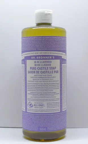 Dr. Bronners 布朗博士 潔顏露 Liquid Soap  32oz  (薰衣草)