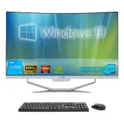 All IN One I3 27 " Curved Win 10 RAM 8 GB SSD 120 GB Computer Editing Gaming_