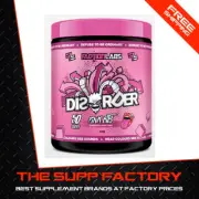 Faction Labs DISORDER Pre-Workout 50srv PINK BITS (STRAWBERRY CREME) | Energy