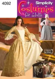 Simplicity Sewing Pattern 4092 Victorian Dress Costume Misses Size 14-20