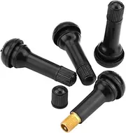 Tire Valve Stem, Wheel Valve Car Tire Valve Stem, 4Pcs Rubber TR414 Car Wheel Snap in Tubeless Tire Tyre Valve Stem Dust Cap for Tubeless Rims in Most Cars
