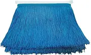 Lauthen.S 10 Yards of 6" Chainette Fringe Trim Tassel Sewing Trim for DIY Craft Latin Dress Lamp Shade Decoration Blue