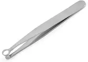 Poemtian Nose Hair Trimming Tweezers Nose Hair Trimmer Clipper Stainless Universal Round Head Grooming Tweezer Eyebrow and Facial Hair Trimmer Removal Tool for Men and Women