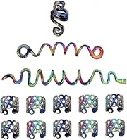 [IWOWHERO] Hair Braid Spiral Coils Metal Jewelry Set Unique Spiral Hairpin for Women for Braids Dreadlocks
