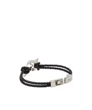 Wrapped Gancini bracelet One size Black