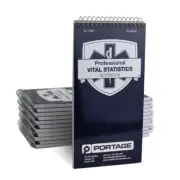 EMT/First Responders Vital Statistics Notebook – 8” x 4” 12 Count (Pack of 1)