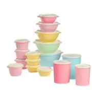 Tupperware Heritage Collection Food Storage Containers Set X 32 Multicolored NIB