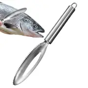 Stainless Steel Fish Scale Remover Kitchen Tool Scalier Descaler Scraper Peeler