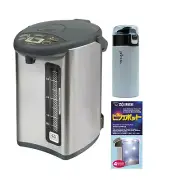 Zojirushi CD-WHC40 Micom Water Boiler and Warmer Stainless Gray Bundle