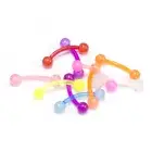 10 Pack FLEXI Curved Barbell Cartilage Eyebrow Lip Conch Labret Lip Bridge Daith