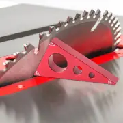 Woodworking Pocket Square 30/60/90 Angle Aluminium Alloy Gauge Block Woodworking Triangle Ruler Height Measuring Gauging